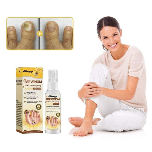 FungaBee® Spray para el cuidado de las uñas con veneno de abeja | ¡De suave a hermoso en sólo 14 días!