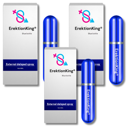 3x unidades ErektionKing® Spray Natural Íntimo | Consigue una erección x5 veces más fuerte en 3 minutos