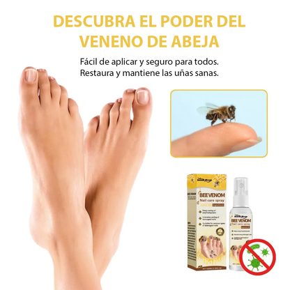 FungaBee® Spray para el cuidado de las uñas con veneno de abeja | ¡De suave a hermoso en sólo 14 días!