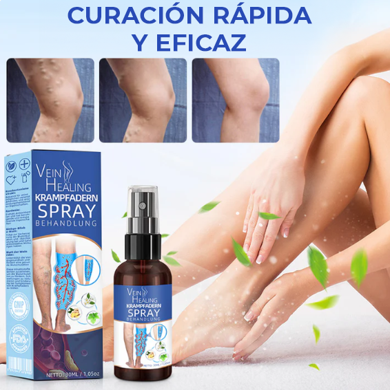 HealVein™ Spray para varices | El tratamiento Nº1 para las venas varicosas recomendado por cardiólogos