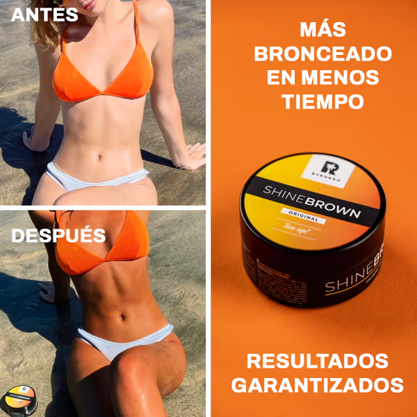 Shinebrown™ | ¡Bronceado de ensueño con tan solo 1 día de playa!