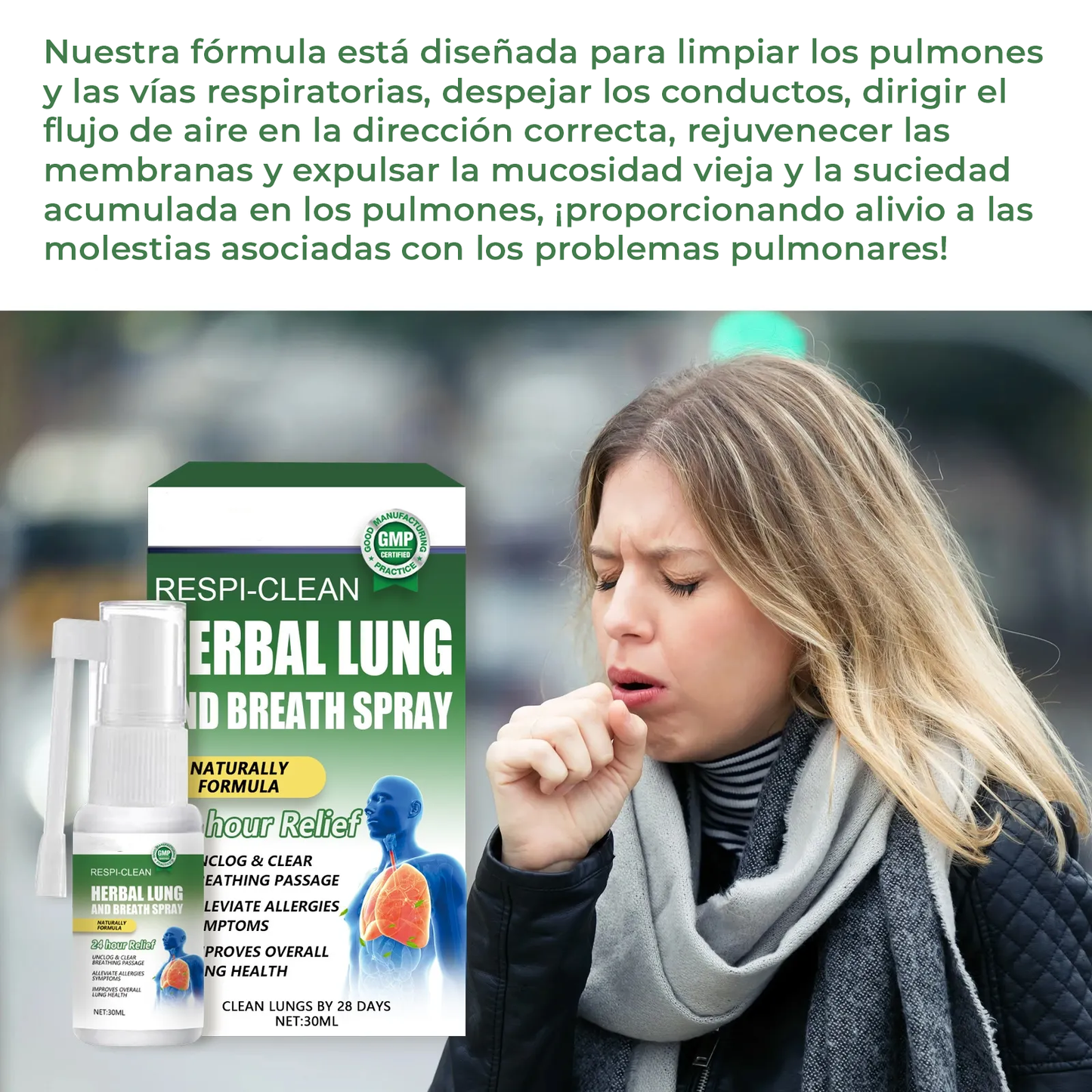 RespiMax™ | Elimina el 98 % de las impurezas pulmonares