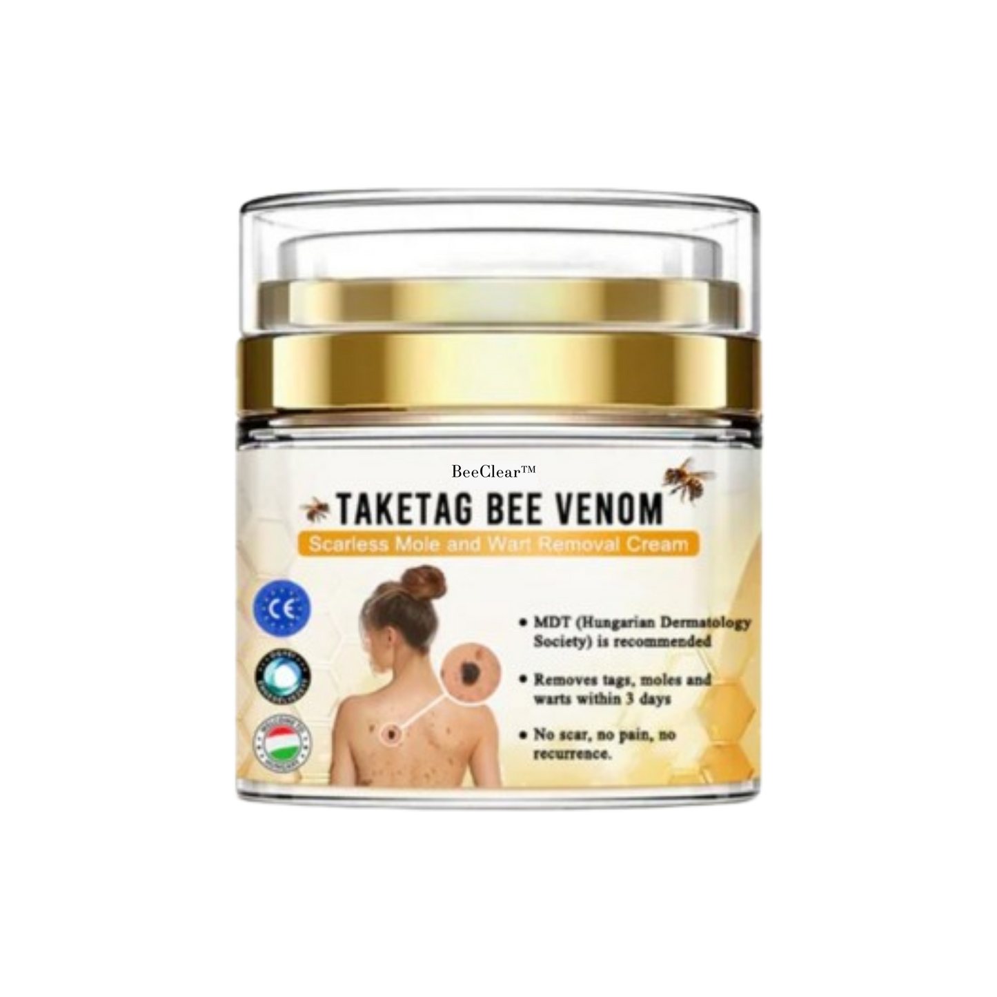 BeeClear™ Crema Veneno de Abeja | Elimina verrugas, granos y lunares en 7 días