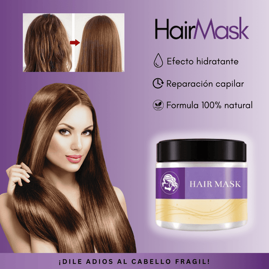 HairMask™ | Luce un cabello hasta 10 veces más suave y brillante con tan solo 1 aplicación al día